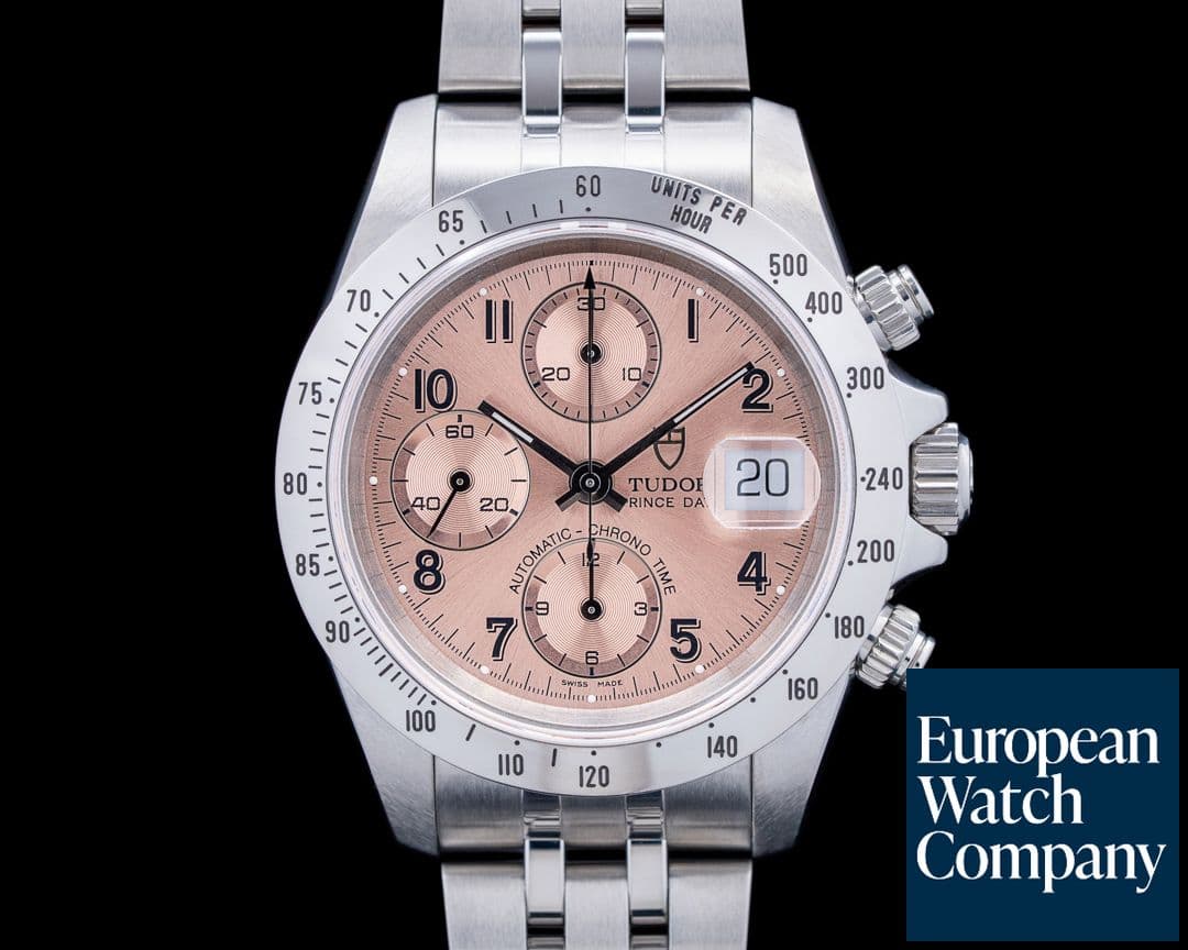 Image of Tudor 79280 Prince Date Chronograph SS Salmon Dial