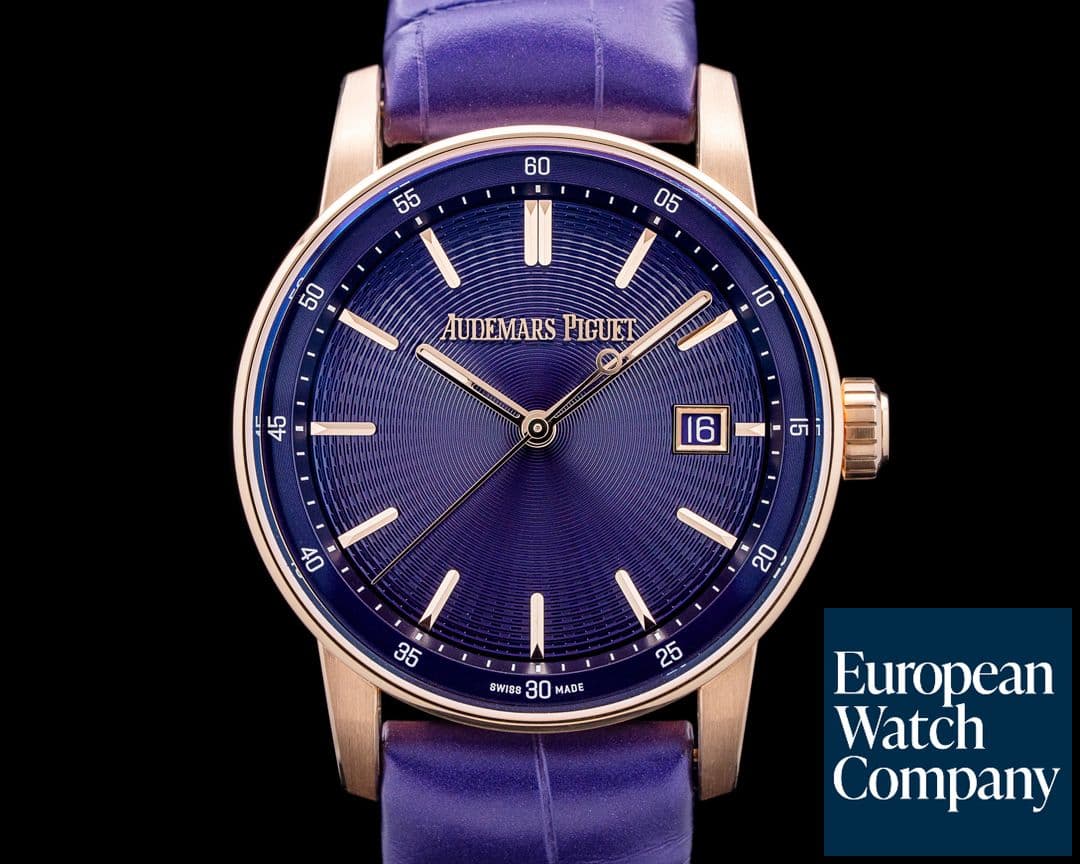 Image of Audemars Piguet 77410OR Code 11.59 18K Rose Gold Purple Dial