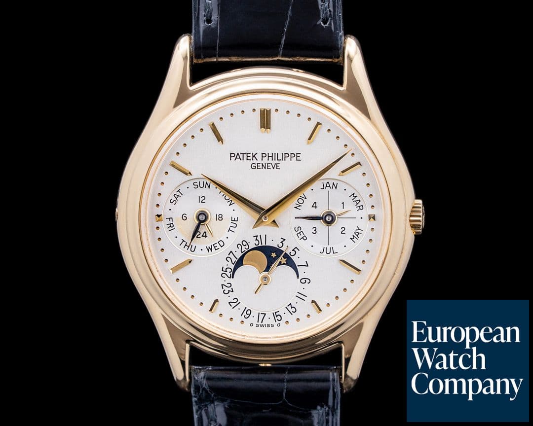 Image of Patek Philippe 3940J Perpetual Calendar 18K Yellow Gold Silver Dial