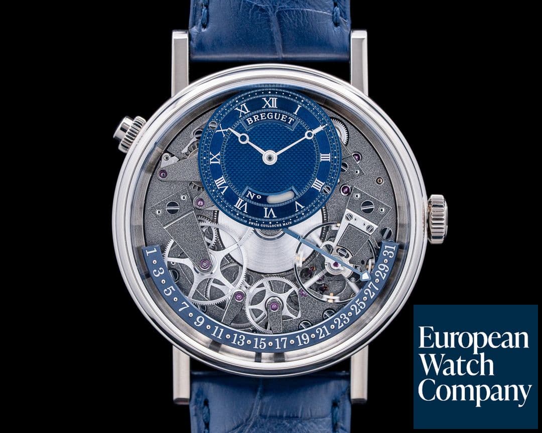 Image of Breguet 7597BB Tradition Quantieme Retrograde 18K White Gold Skeleton Dial 2025
