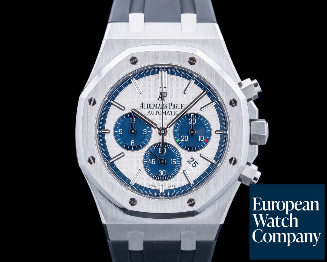 Image of Audemars Piguet 26326ST Royal Oak Chronograph "Pride of Italy" SS Silver Dial LIMITED