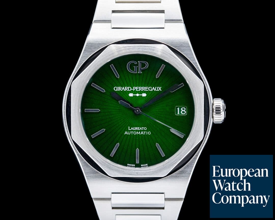 Image of Girard-Perregaux 81010 Laureato Eternity Edition SS Green Dial LIMITED