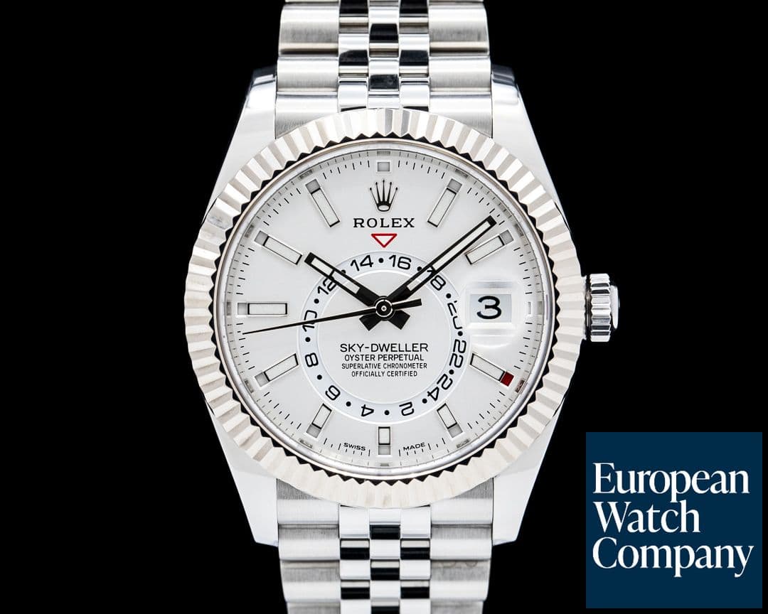 Image of Rolex 326934 Sky Dweller SS Silver Dial