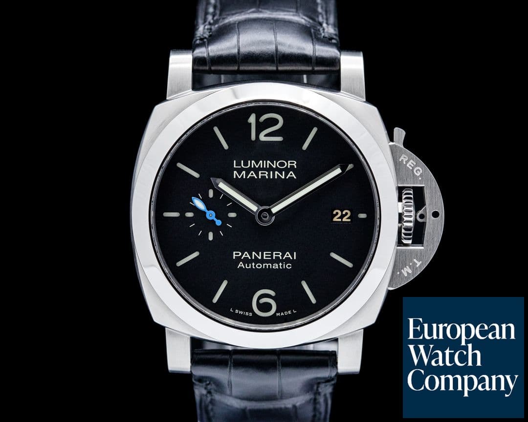 Image of Panerai PAM01272 Luminor Marina Quaranta SS Black Dial