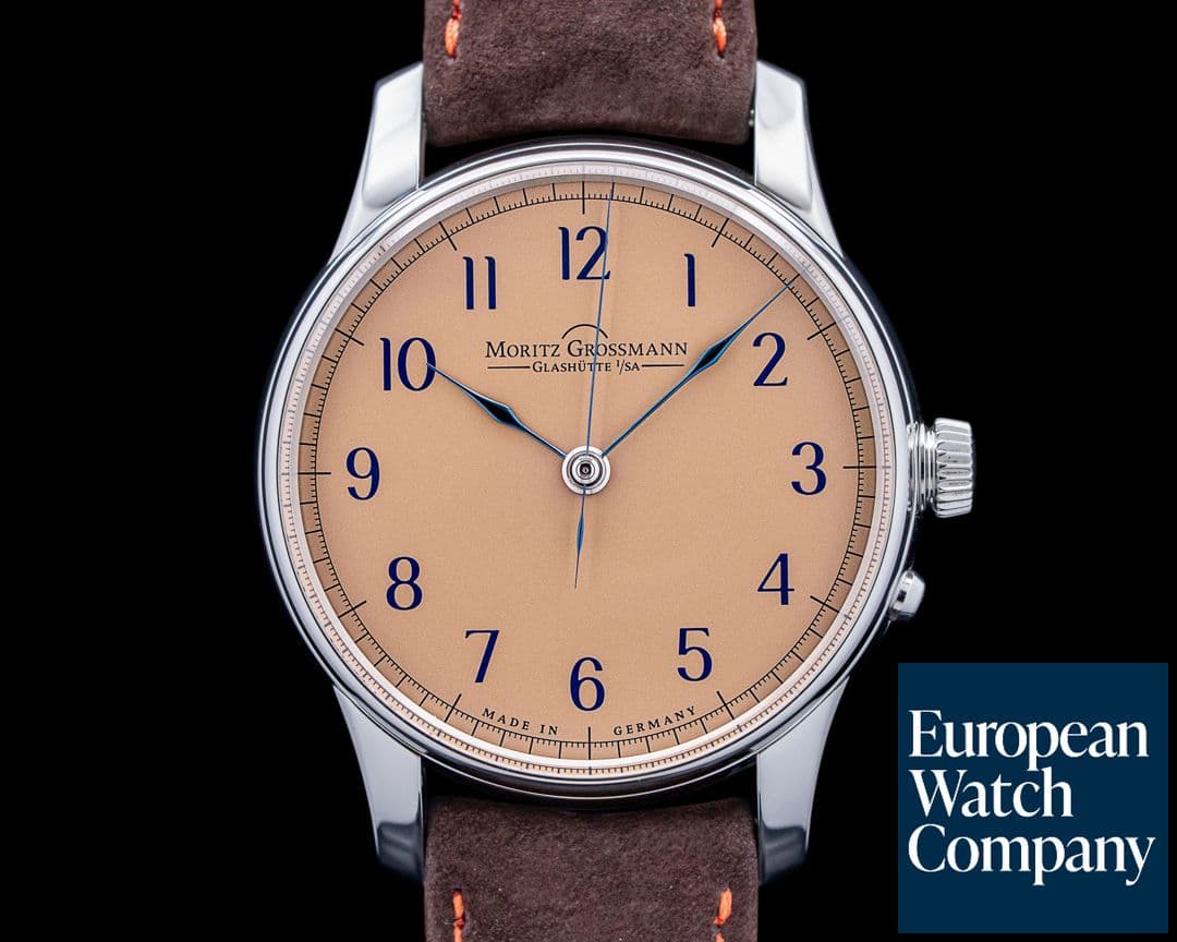 Image of Moritz Grossmann MG-002939 Benu Central Second SS Salmon Dial