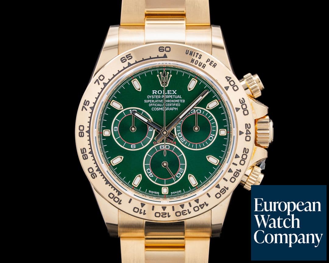 Image of Rolex 116508 Daytona "John Mayer" 18K Yellow Gold Green Dial