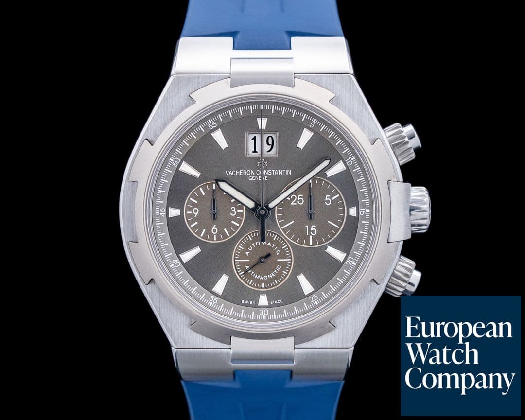 Image of Vacheron Constantin 49150 Overseas Chronograph Deep Stream SS / Titanium Gray Dial