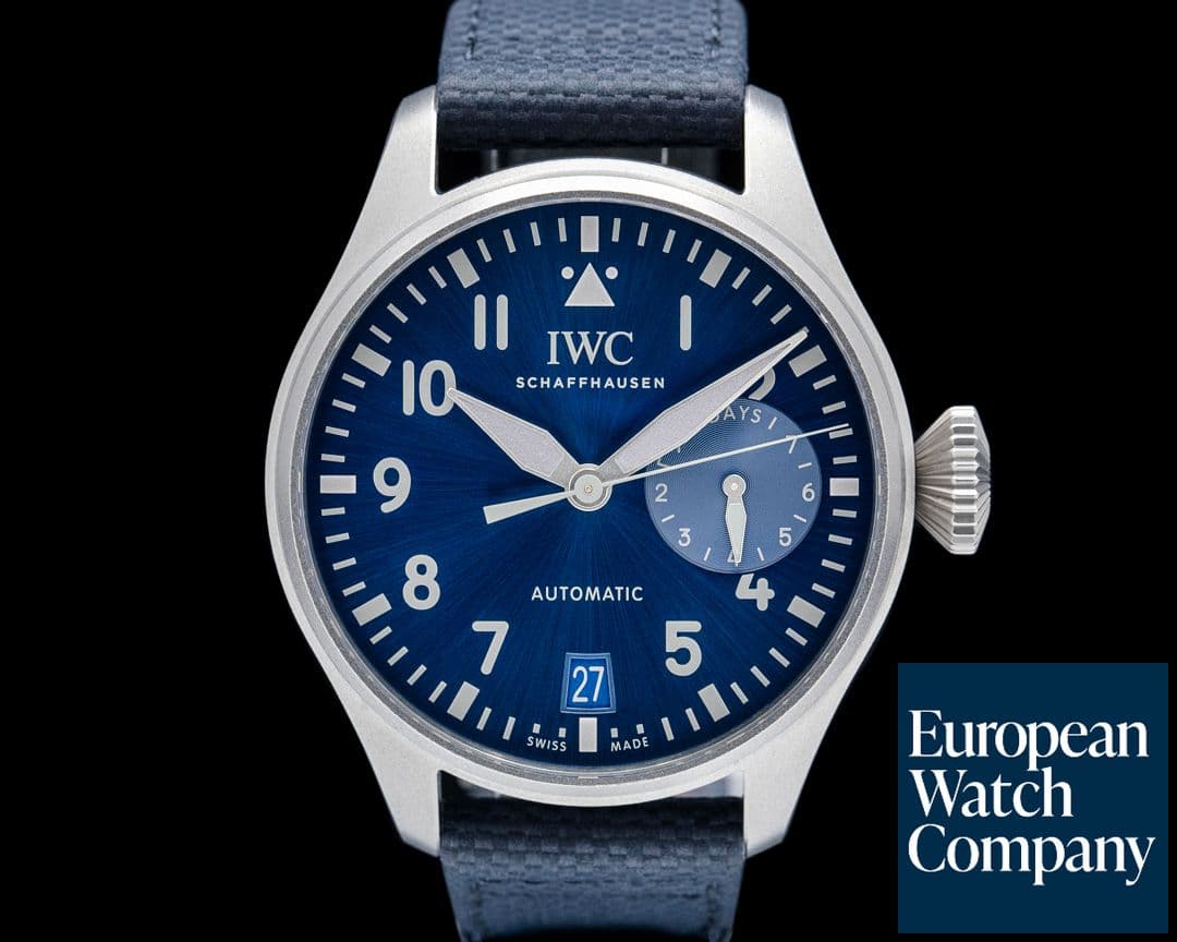 Image of IWC IW501019 Big Pilot Racing Works Titanium Blue Dial LIMITED