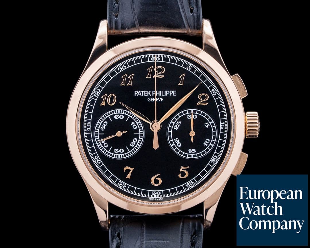 Image of Patek Philippe 5170R Chronograph 18K Rose Gold Black Dial