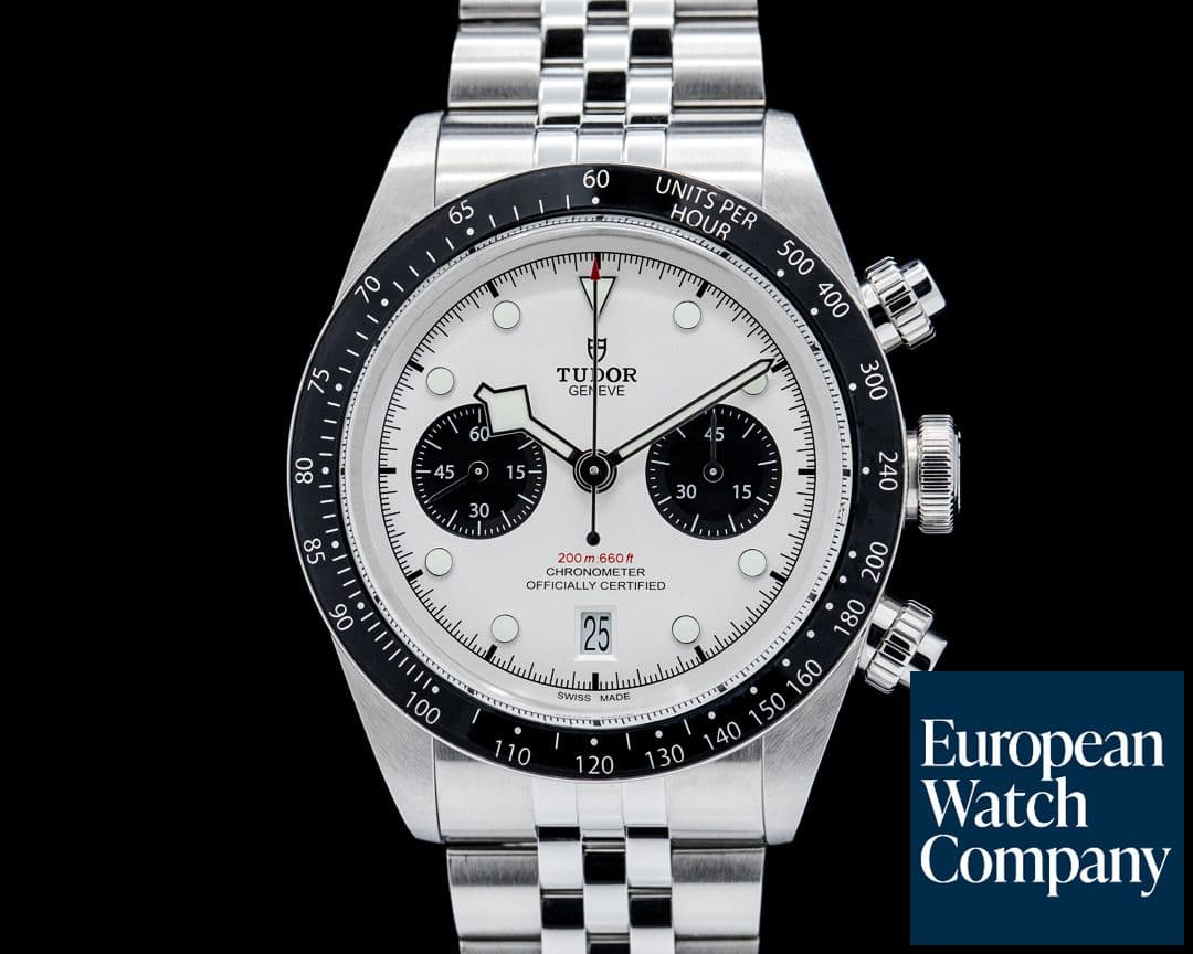 Image of Tudor 79360N Black Bay Chrono SS White Dial 2025