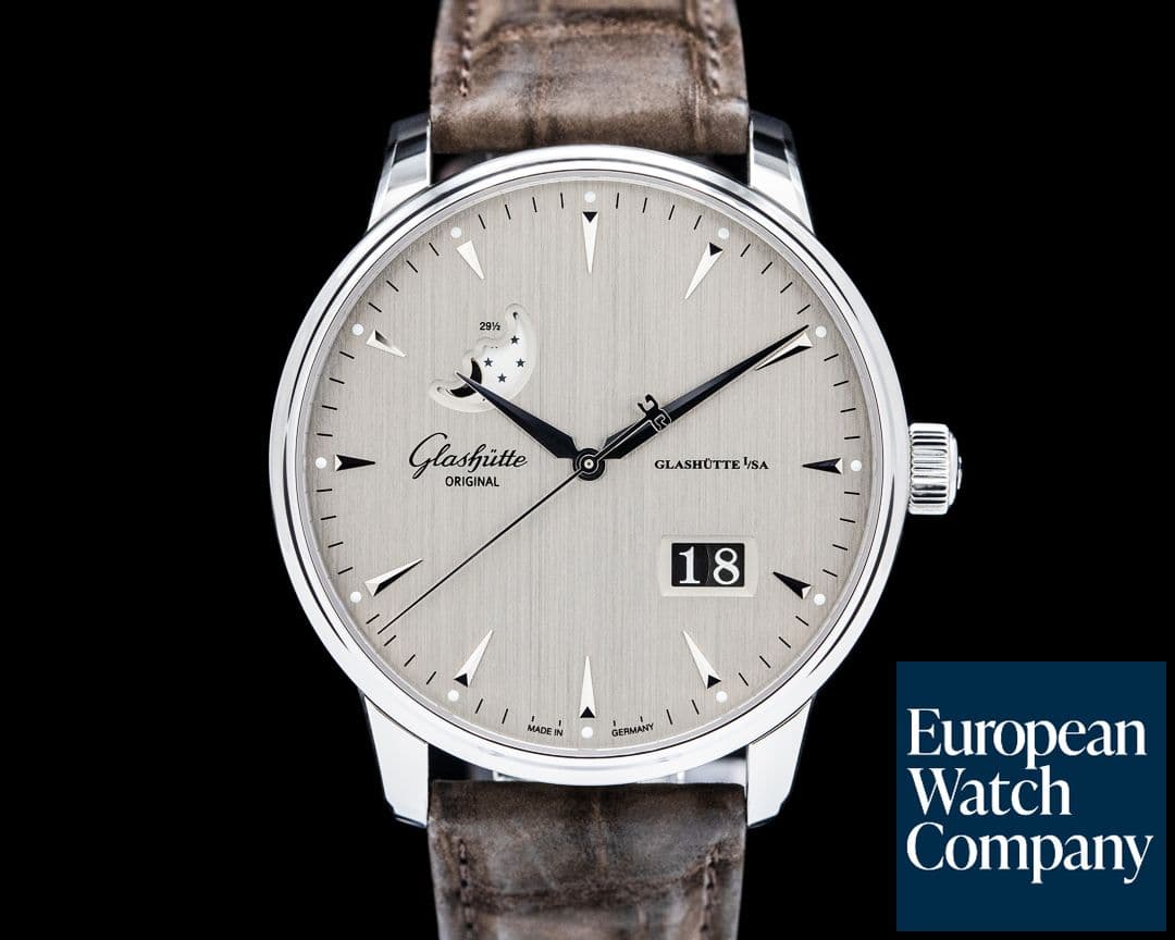 Image of Glashütte Original Senator Panorama Date Moon Phase SS Gray Dial