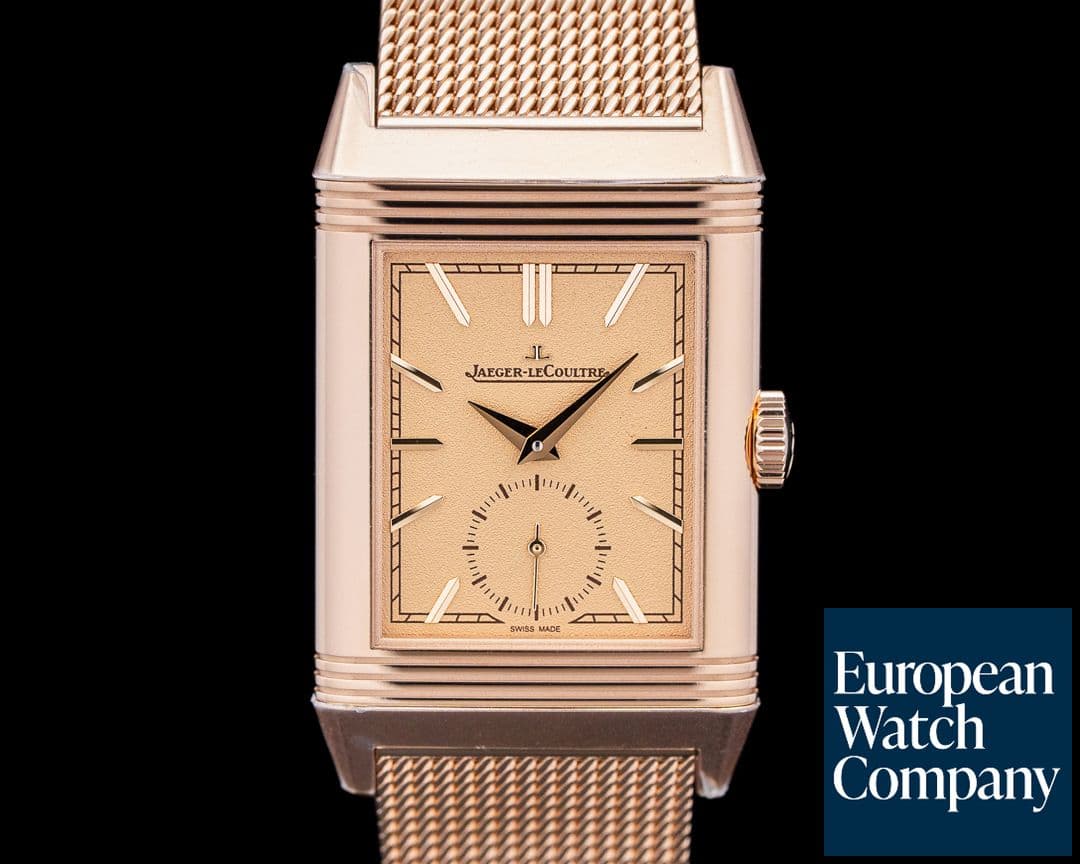 Image of Jaeger-LeCoultre Reverso Tribute Monoface Small Seconds 18K Rose Gold Gold Dial 2026