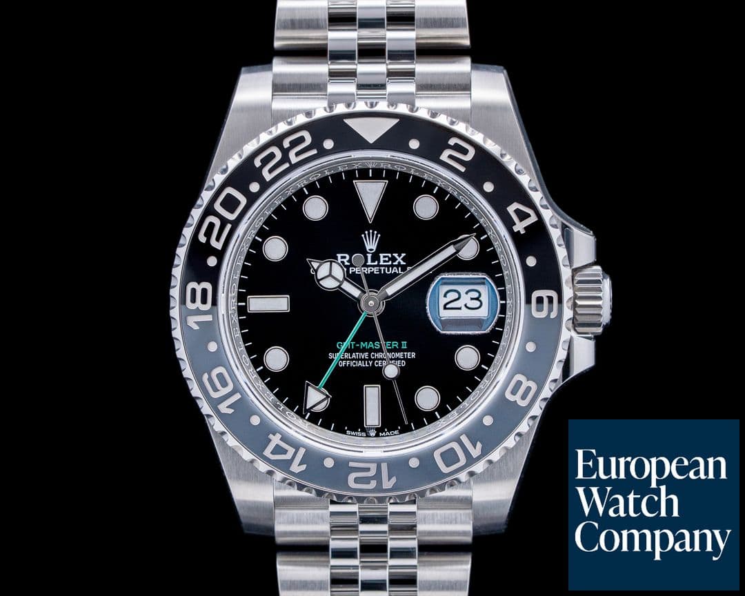 Image of Rolex 126710GRNR GMT Master II "Bruce Wayne" Jubilee SS Black Dial 2026 UNWORN