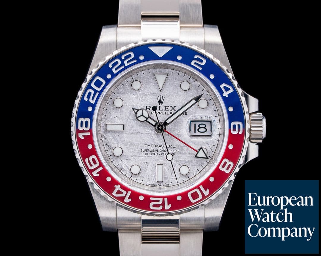 Image of Rolex 126719BLRO GMT-Master II Pepsi 18K White Gold Meteorite Dial