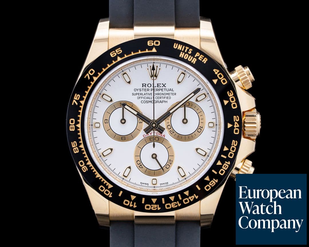 Image of Rolex 116518LN Daytona 18K Yellow Gold White Dial