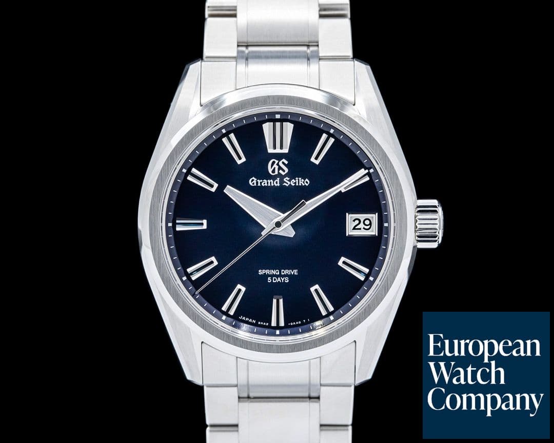 Image of Grand Seiko SLGA021G Evolution 9 Spring Drive "Lake Suwa Before Dawn" SS Blue Dial