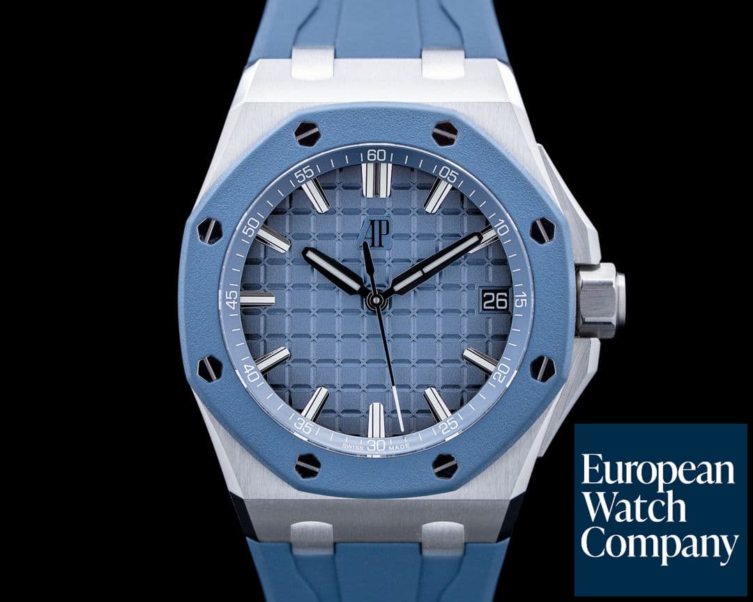 Image of Audemars Piguet 15605SK Royal Oak Offshore SS Blue Dial
