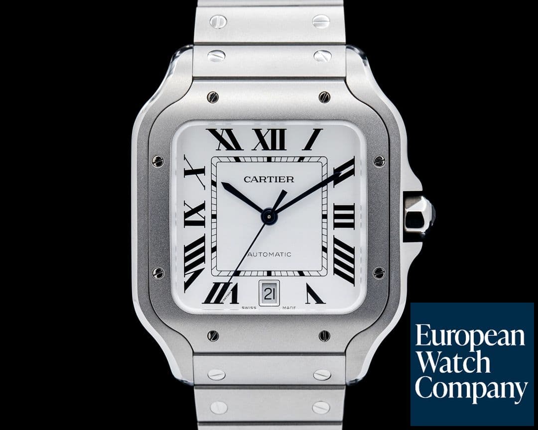 Image of Cartier WSSA0089 Santos de Cartier Large Titanium Silver Dial 2025