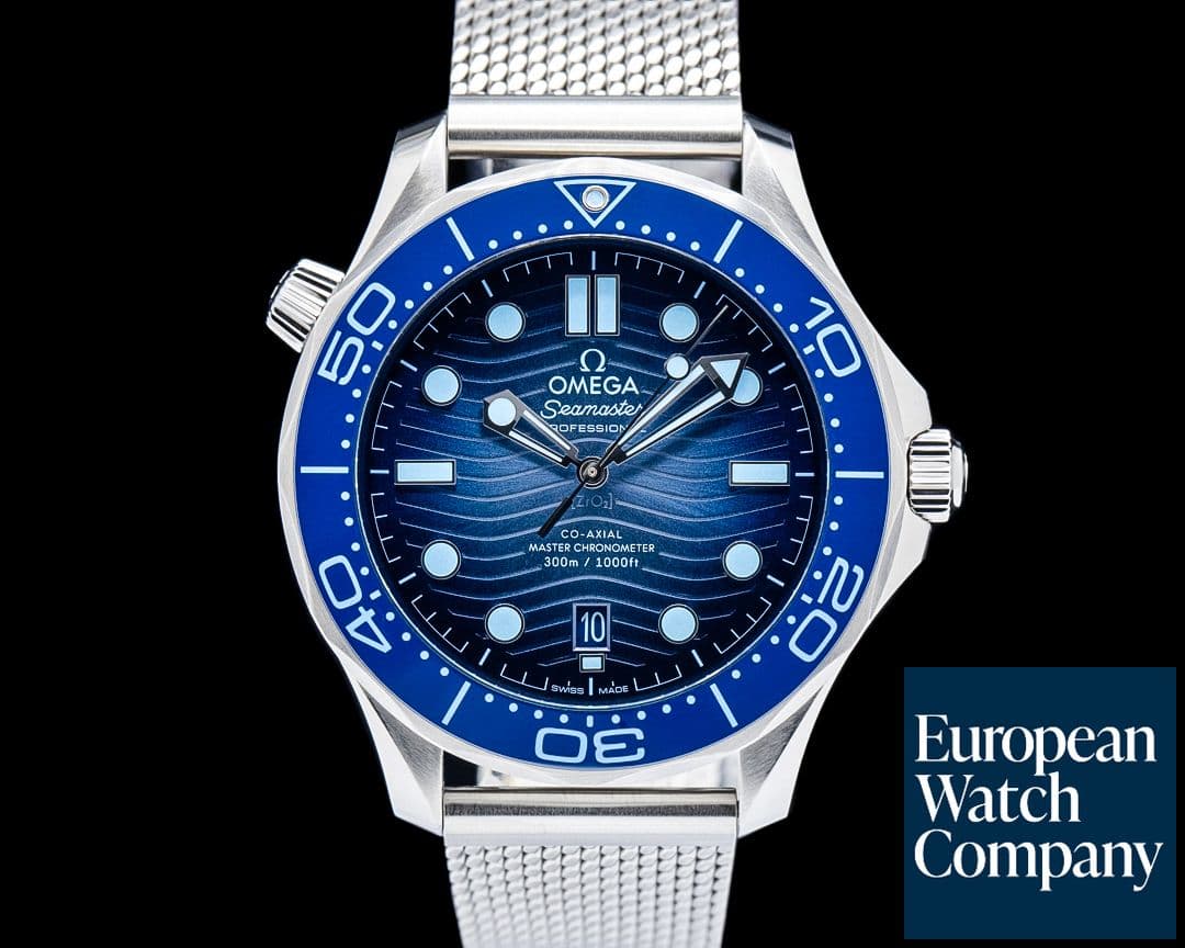 Image of Omega Seamaster Diver 300M "Summer Blue" SS Blue Dial