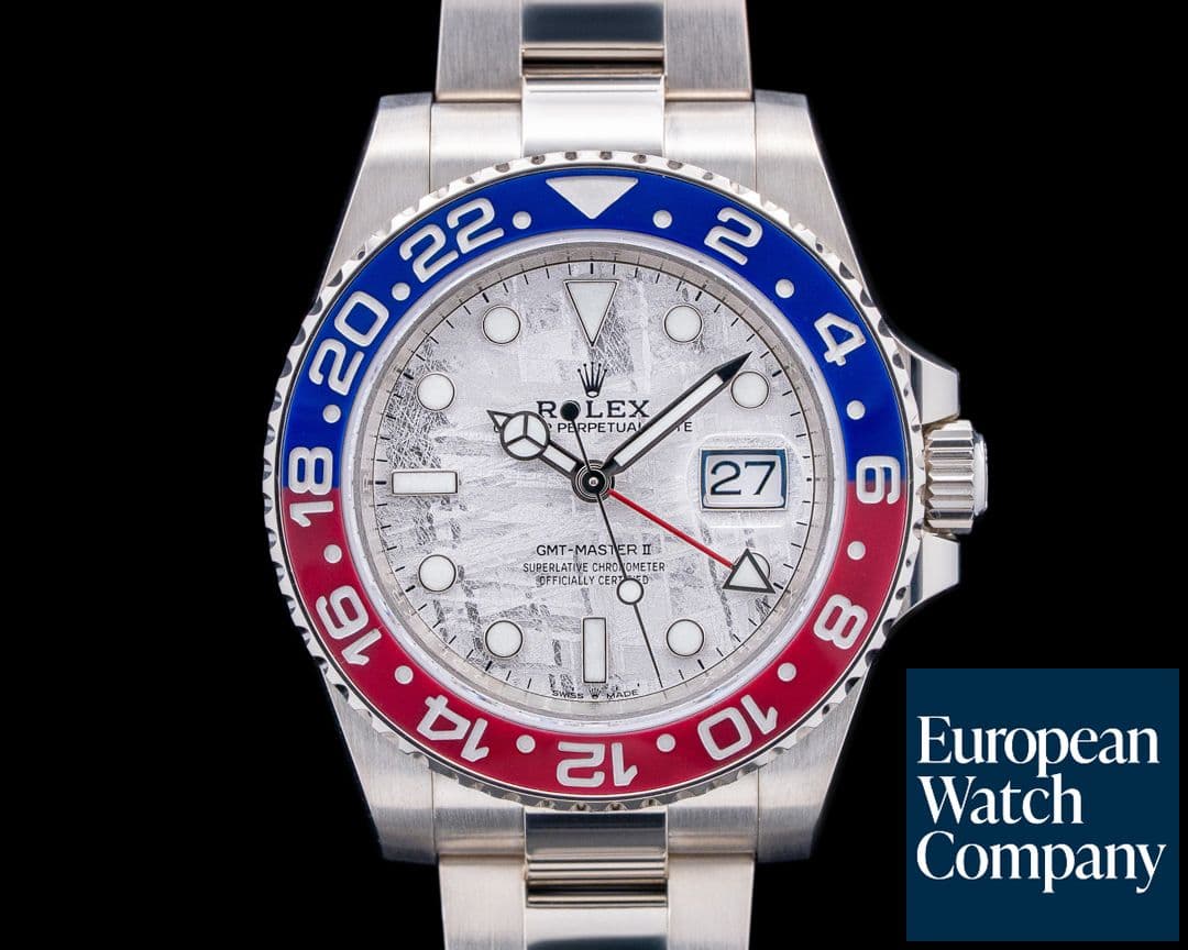 Image of Rolex 126719BLRO GMT-Master II Pepsi 18K White Gold Meteorite Dial