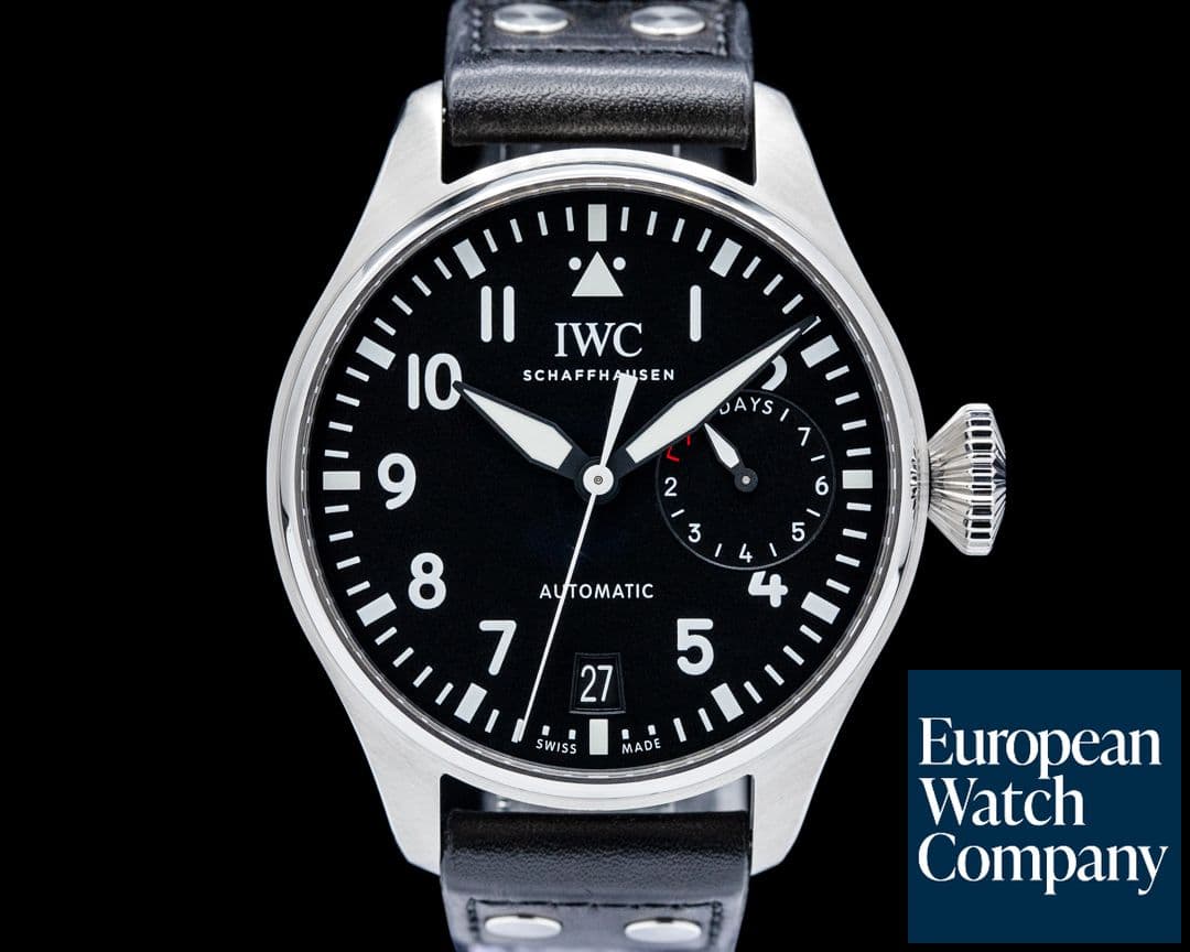Image of IWC IW501001 Big Pilot's Watch SS Black Dial