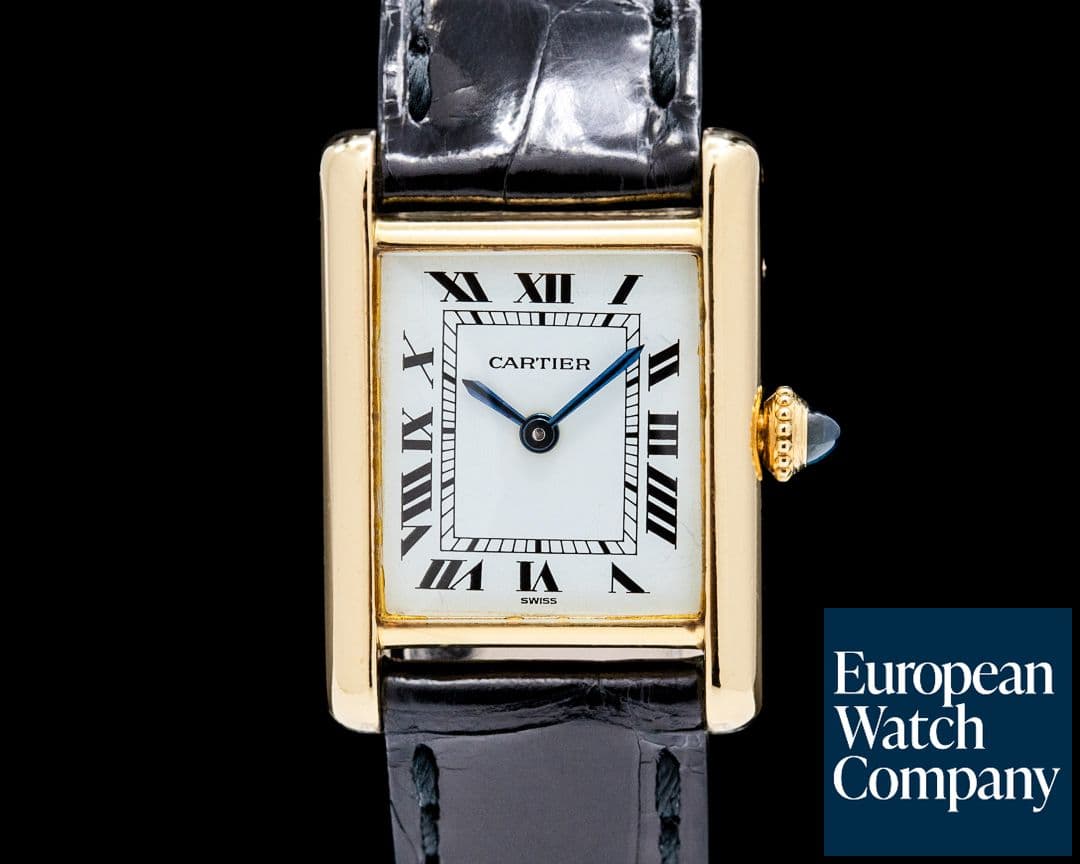 Image of Cartier 78087 Tank Louis Cartier 18K Yellow Gold White Dial