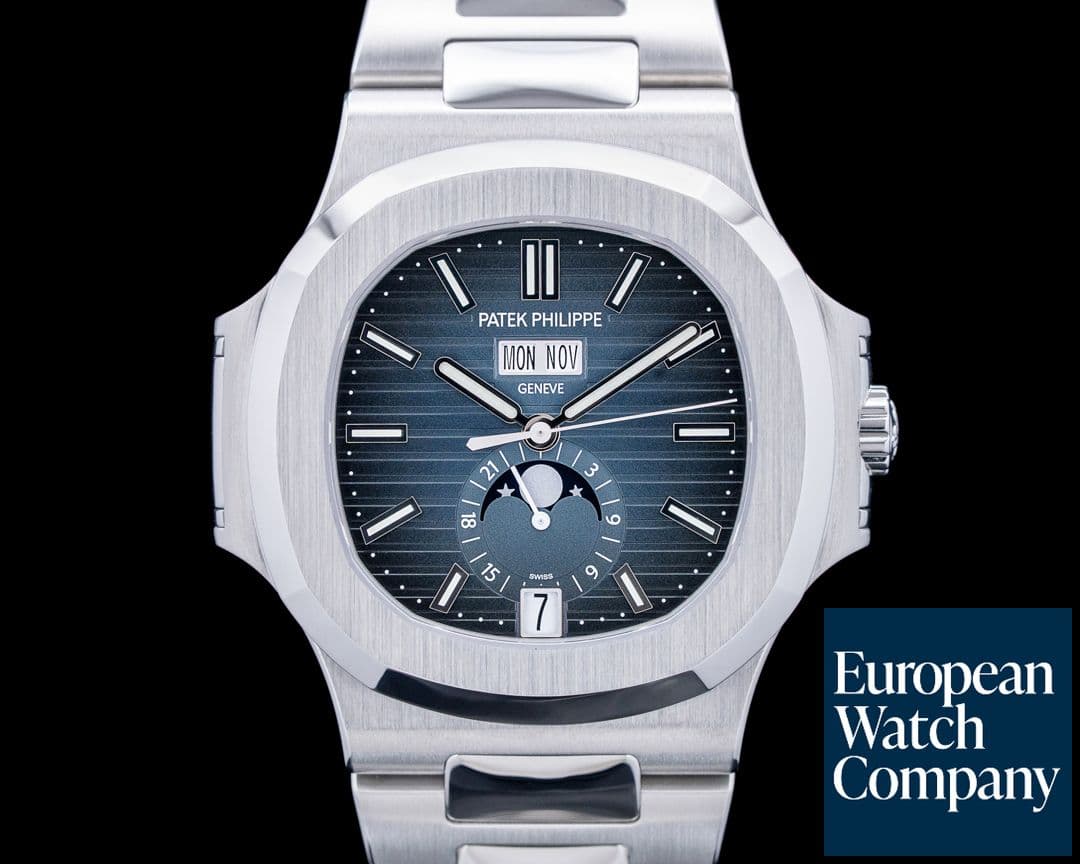 Image of Patek Philippe 5726/1A-014 Nautilus Annual Calendar SS Blue Dial