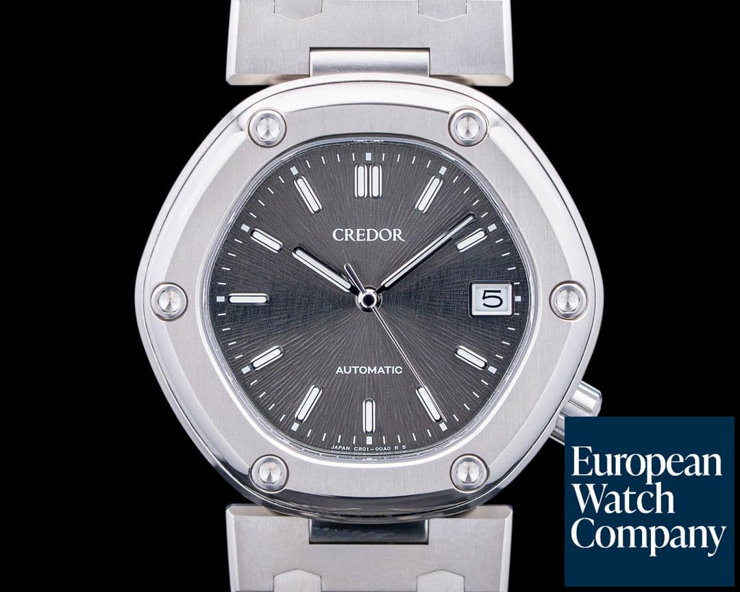 Image of Credor GCCR999J Locomotive Titanium Black Dial LIMITED UNWORN