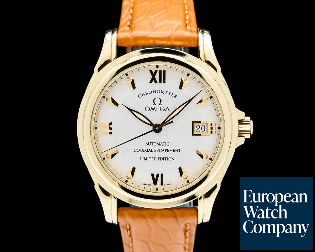 Image of Omega De Ville Co-Axial 18K Yellow Gold White Dial LIMITED