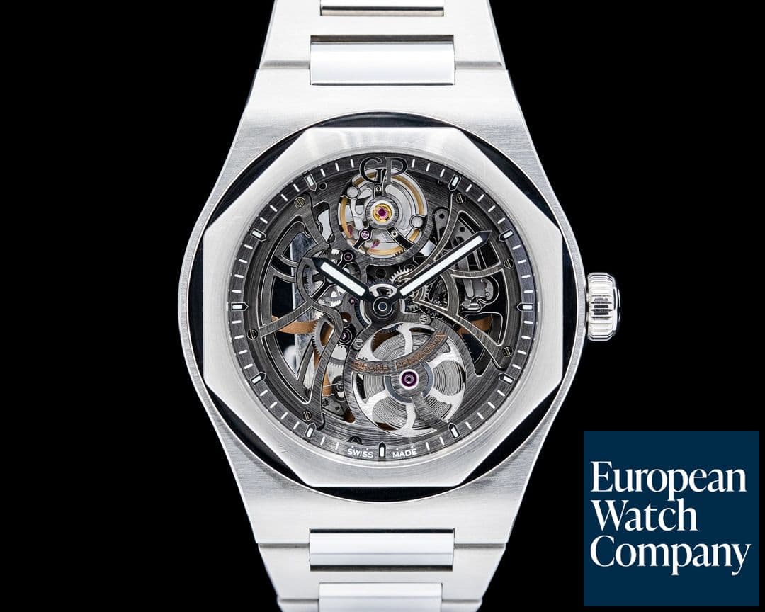 Image of Girard-Perregaux 81015 Laureato SS Skeleton Dial