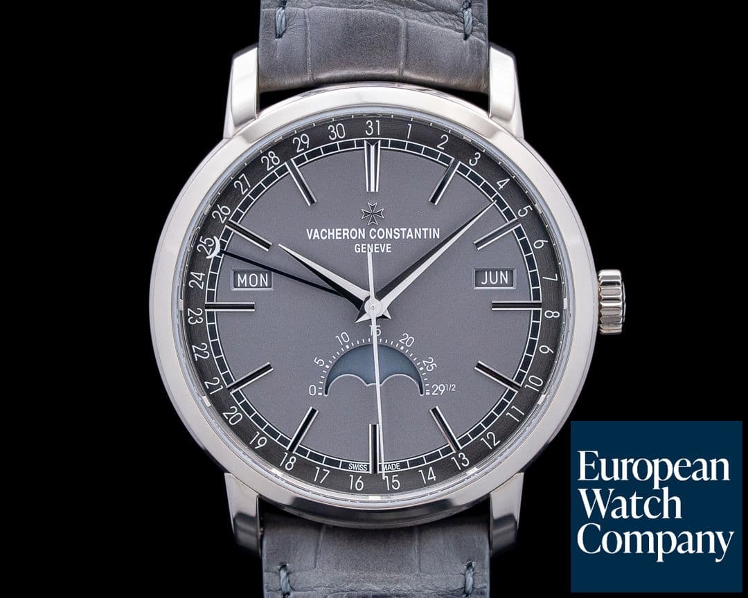 Image of Vacheron Constantin Traditionnelle Complete Calendar 18K White Gold Gray Dial