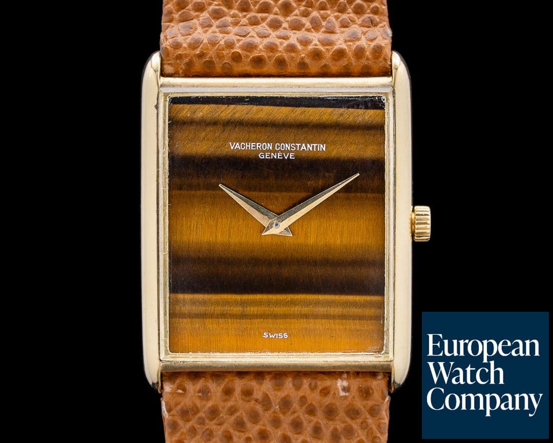 Image of Vacheron Constantin 1015 RE Chaumet 18K Yellow Gold Tiger Eye Dial
