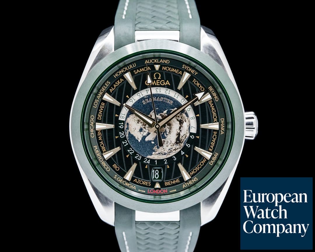 Image of Omega Seamaster Aqua Terra Worldtimer SS Green Dial