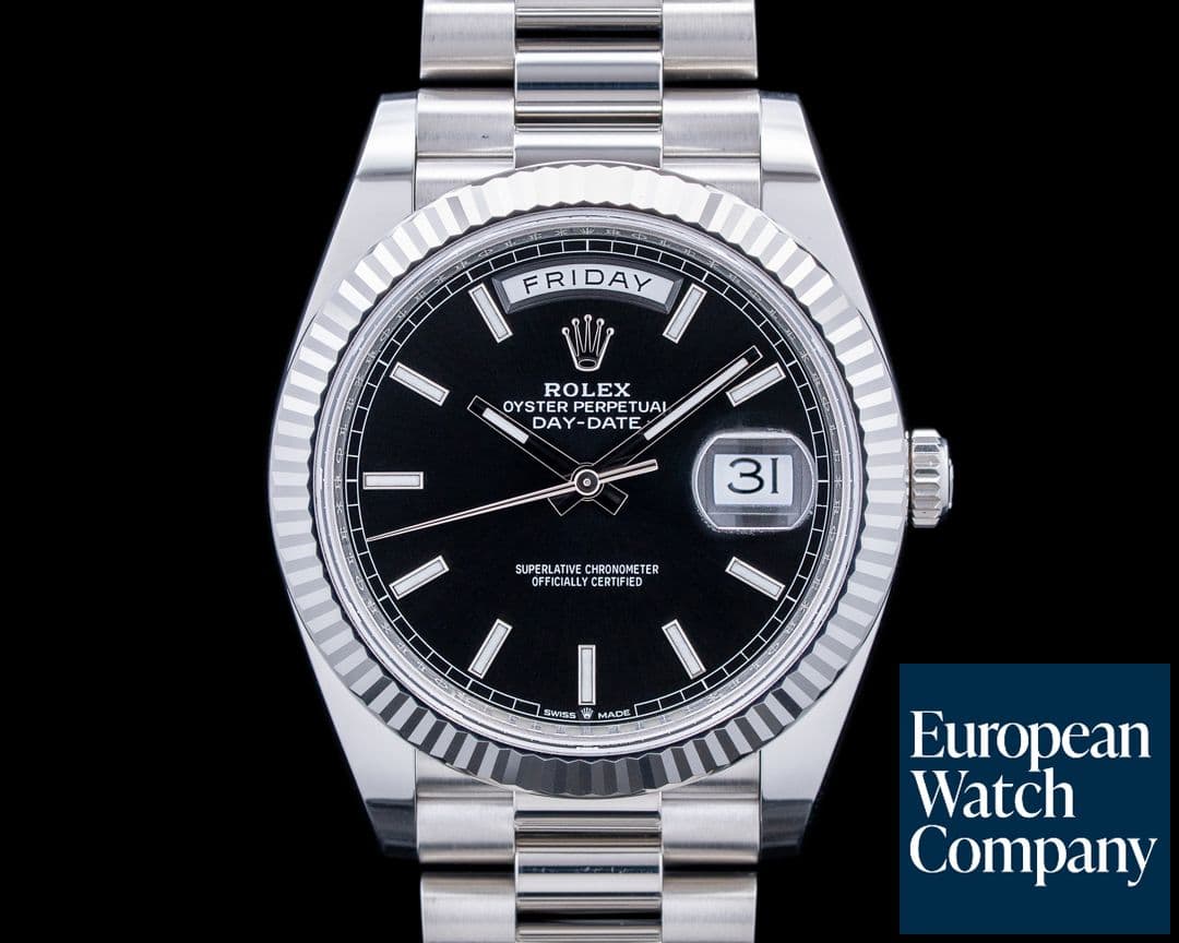 Image of Rolex 228236 Day-Date President Platinum Black Dial 2025