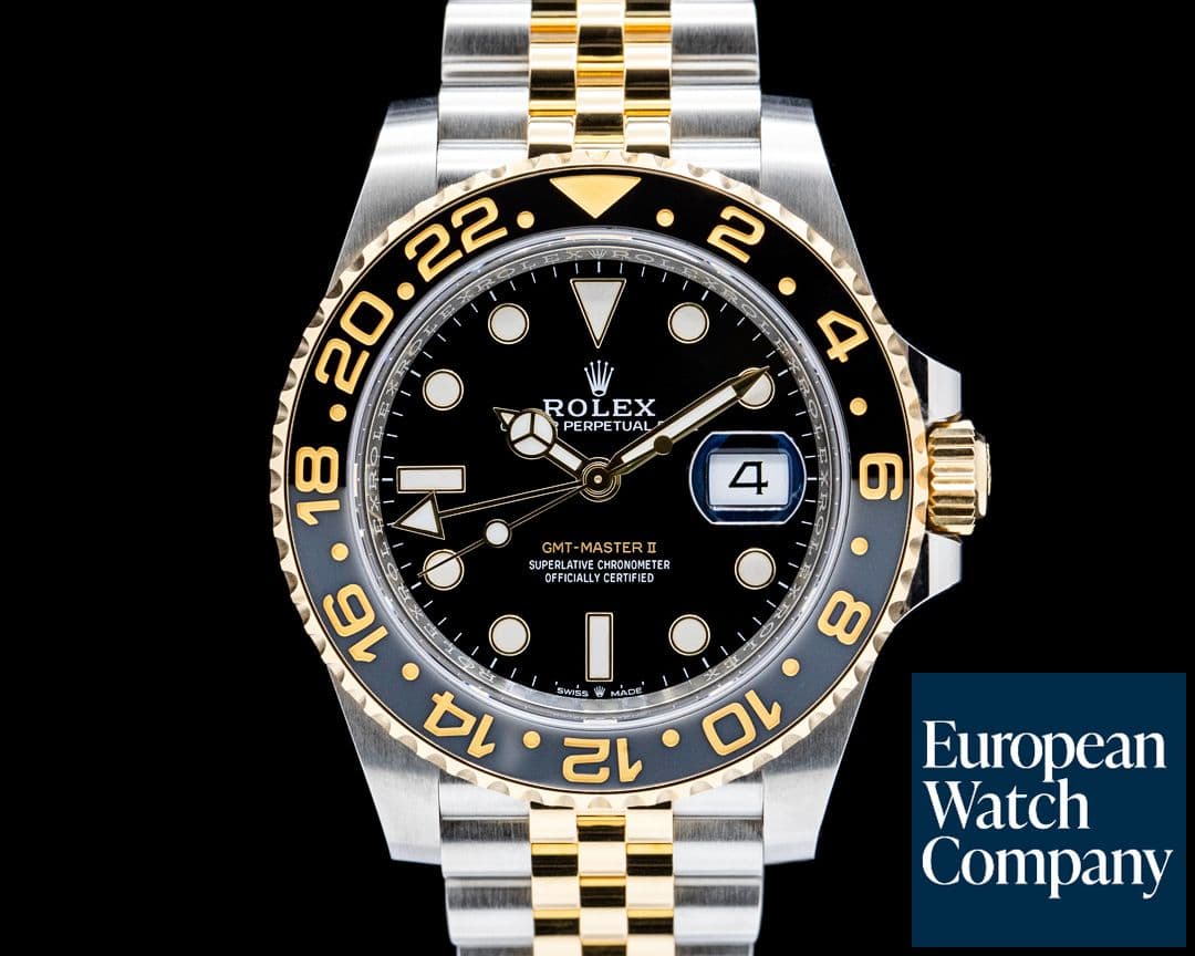 Image of Rolex 126713GRNR GMT Master II SS / 18K YG Black Dial 2025