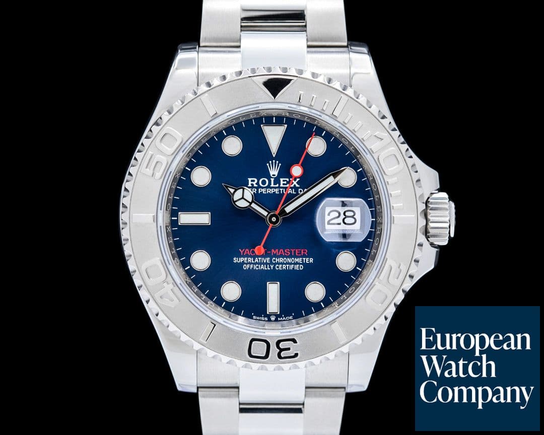 Image of Rolex 126622 Yacht-Master Platinum Bezel SS Blue Dial