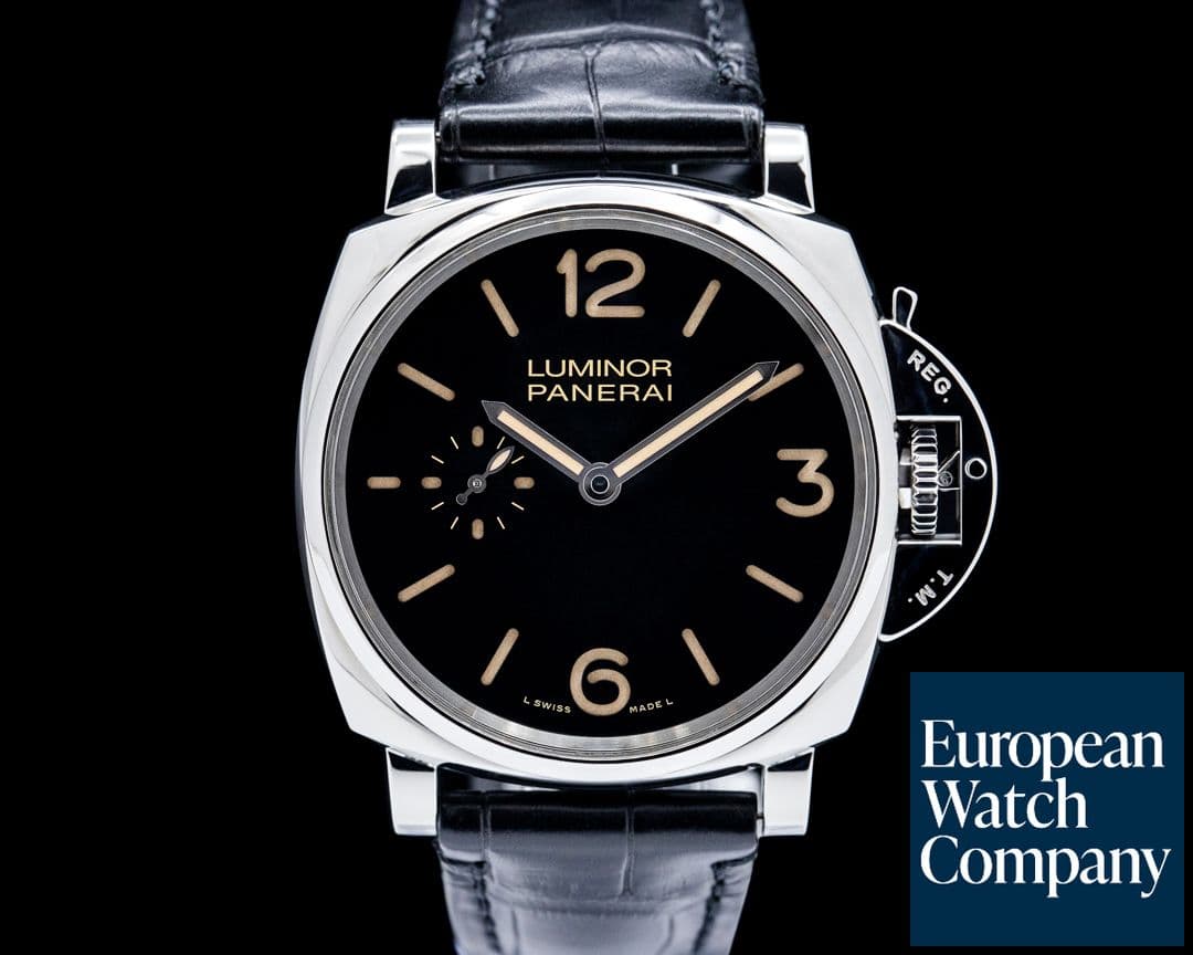 Image of Panerai PAM00676 Luminor Due 3 Days Acciaio SS Black Dial