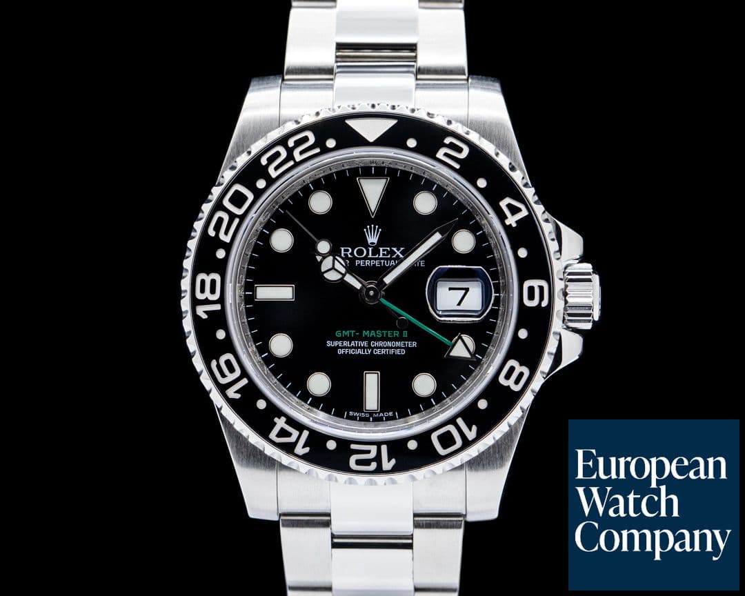 Image of Rolex 116710LN GMT-Master II Ceramic SS Black Dial