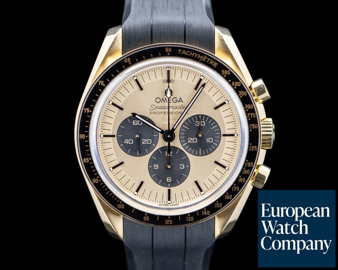 Image of Omega Speedmaster Moonwatch Professional 18K Moonshine Gold Champagne Dial