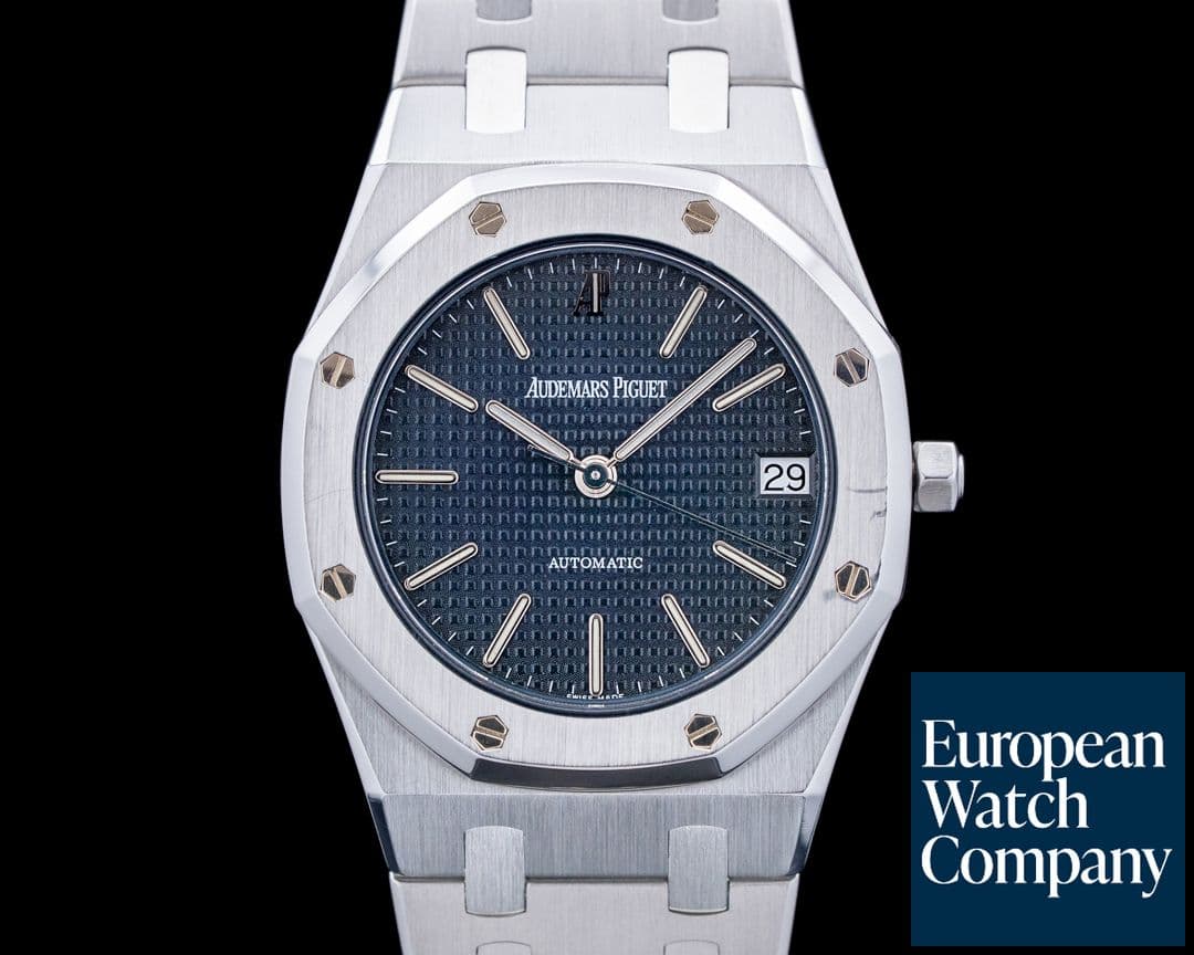 Image of Audemars Piguet 4100ST Royal Oak Mid-Size SS Aged Blue Dial
