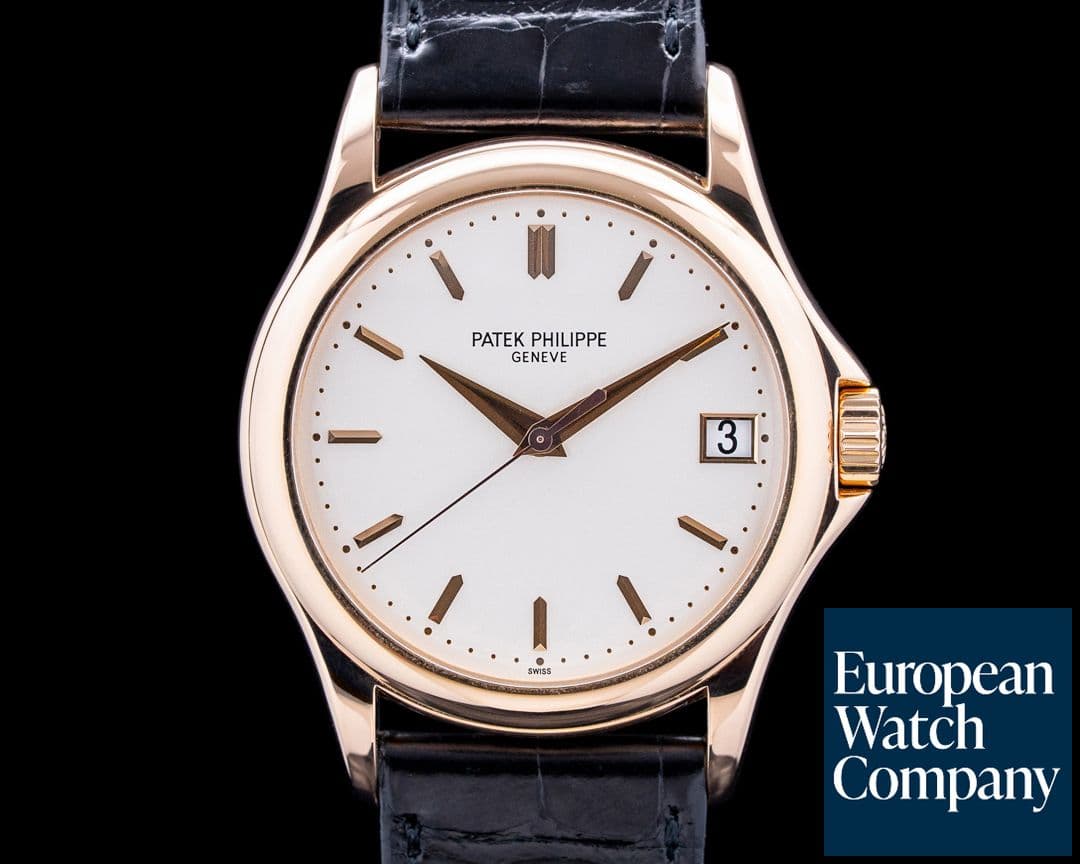 Image of Patek Philippe 5127R Calatrava Automatic 18K Rose Gold Silver Dial
