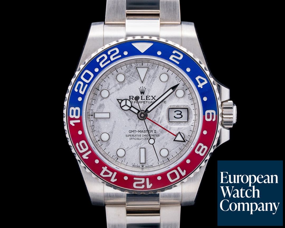Image of Rolex 126719BLRO GMT-Master II Pepsi 18K White Gold Meteorite Dial