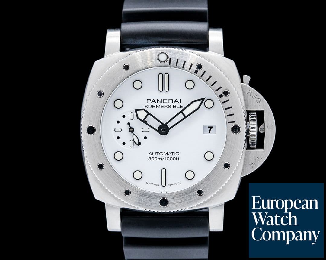 Image of Panerai PAM01223 Submersible Bianco SS White Dial
