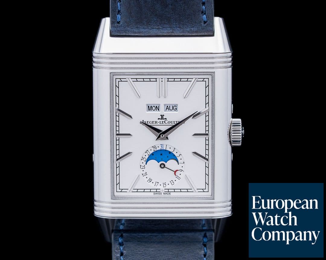 Image of Jaeger-LeCoultre Q3918420 Reverso Tribute Duoface Calendar SS Silver Dial