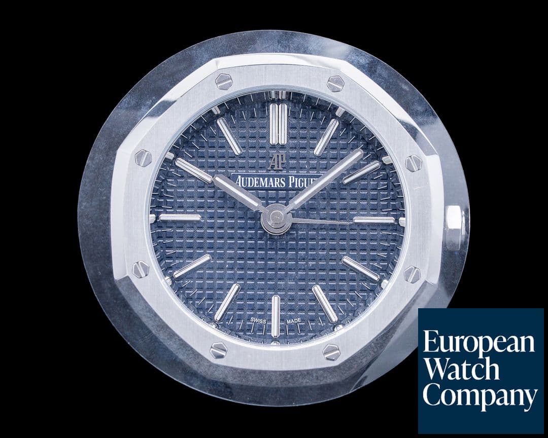 Image of Audemars Piguet 16D004-W Royal Oak Table Clock 2015 SS Black Dial