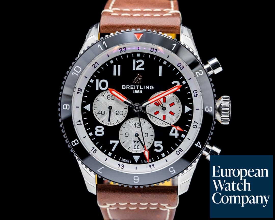 Image of Breitling Classic AVI Super AVI B04 Chronograph GMT 46 Mosquito Black Dial