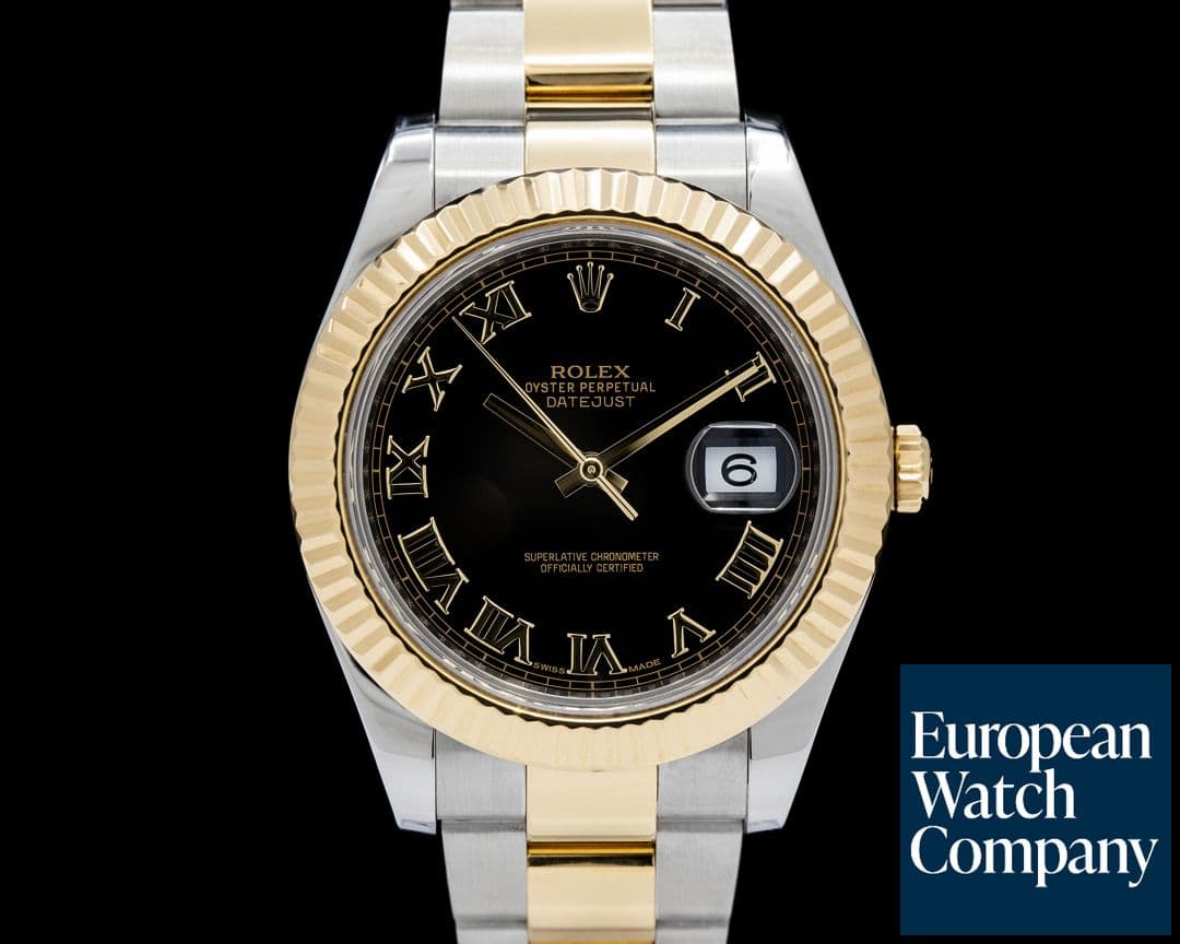 Image of Rolex 116333 Datejust II SS / 18K Yellow Gold Black Roman Dial
