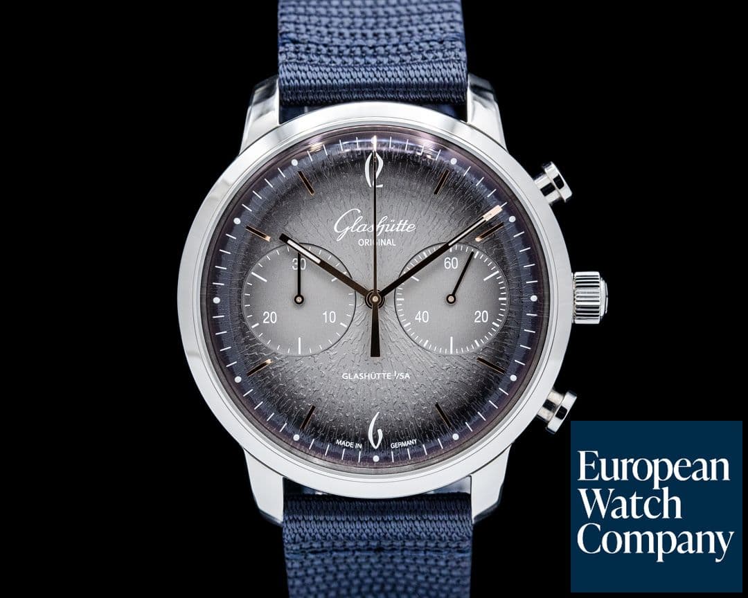 Image of Glashütte Original Sixties Chronograph Annual Edition SS Gray Dial