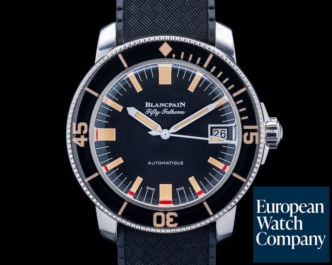 Image of Blancpain 5008B Fifty Fathoms Barakuda SS Black Dial LIMITED