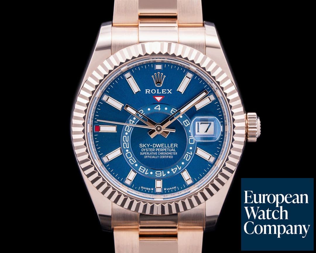 Image of Rolex 336935 Sky-Dweller 18K Rose Gold Blue Dial 2025